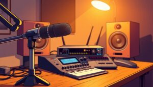 FM broadcasting setup