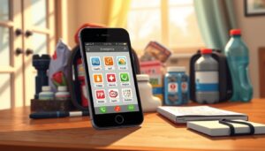 Emergency preparedness with a smartphone